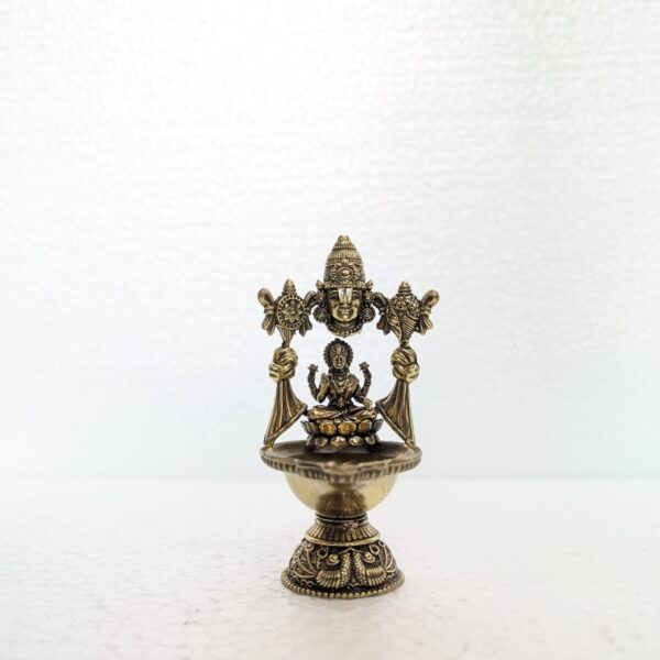 Brass Lakshmi Diya Idol – Goddess Lakshmi Oil Lamp for Pooja & Home