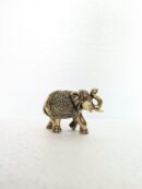 Brass Elephant Statue – Decorative Lucky Elephant Showpiece for Home & Office