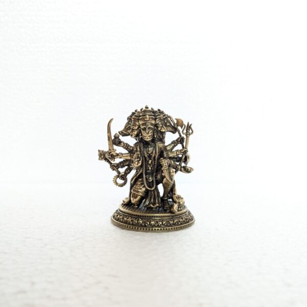 Brass Panchmukhi Hanuman Idol